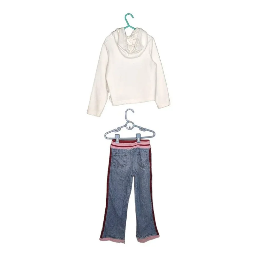 KRU Supplies Pullover Hoodie and Matching Jeans Outfit Size 6X